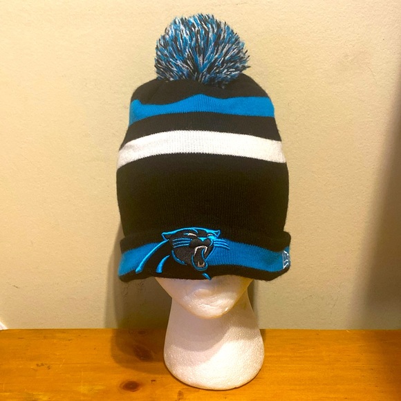 New Era Other - Unisex New Era NFL Licensed Carolina Panthers Beanie w/ Pom Pom